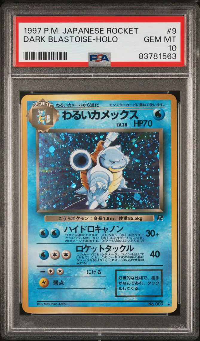 Dark Blastoise, graded PSA 10