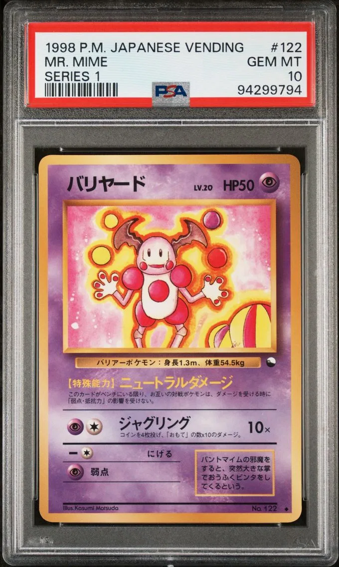 Mr. Mime, graded PSA 10
