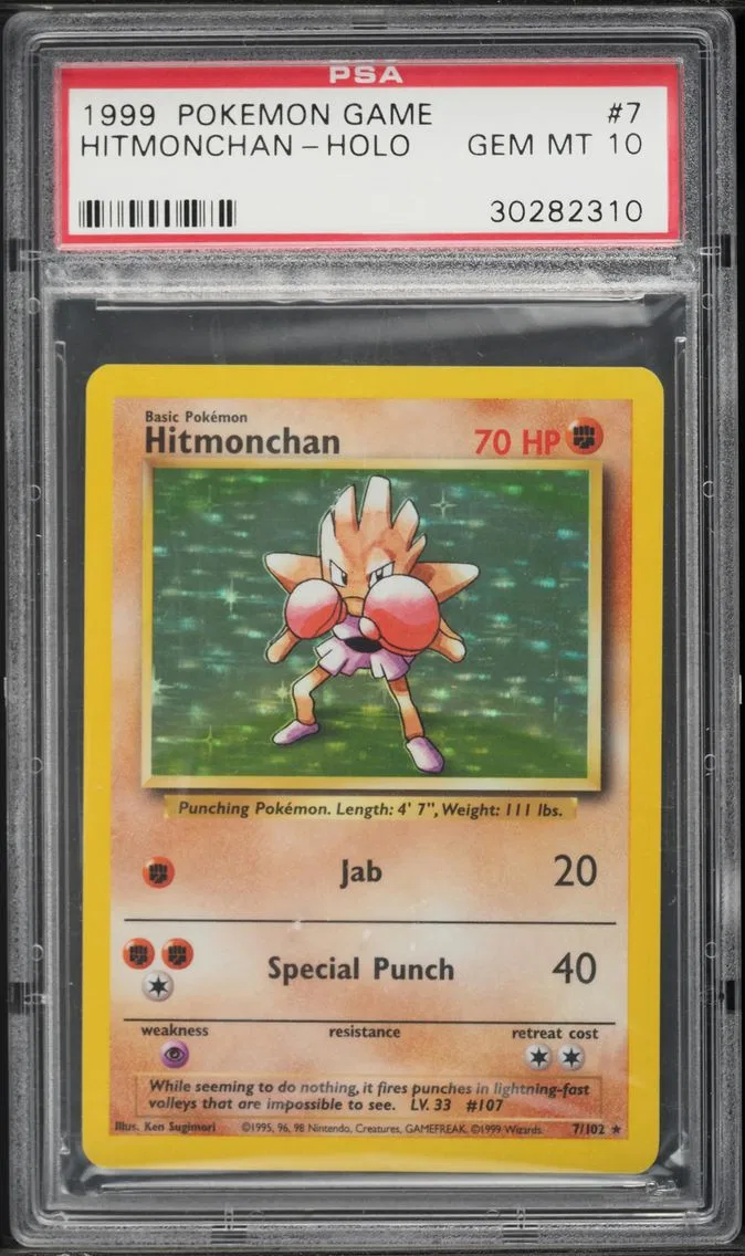 Hitmonchan, graded PSA 10