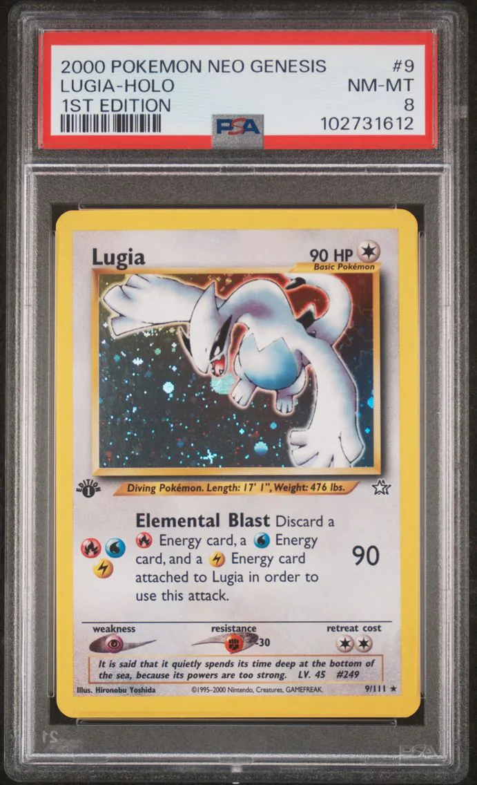 Lugia, graded PSA 8
