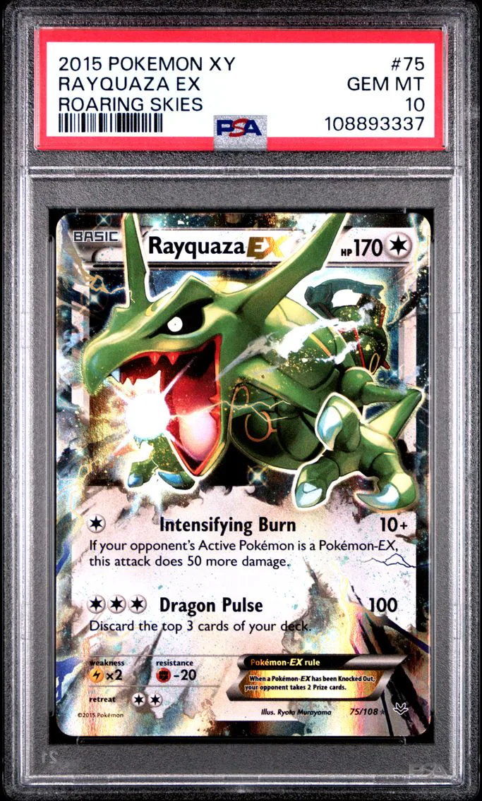 Rayquaza EX, graded PSA 10