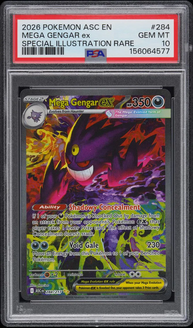 Mega Gengar EX, graded PSA 10