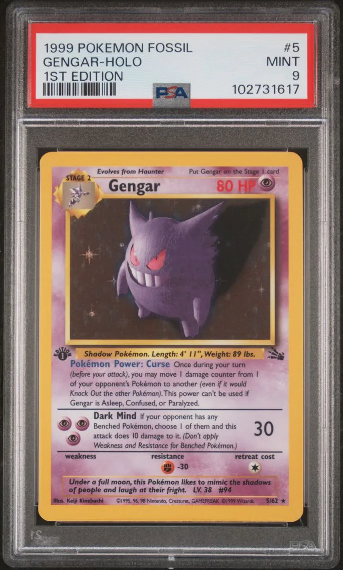 Gengar, graded PSA 9