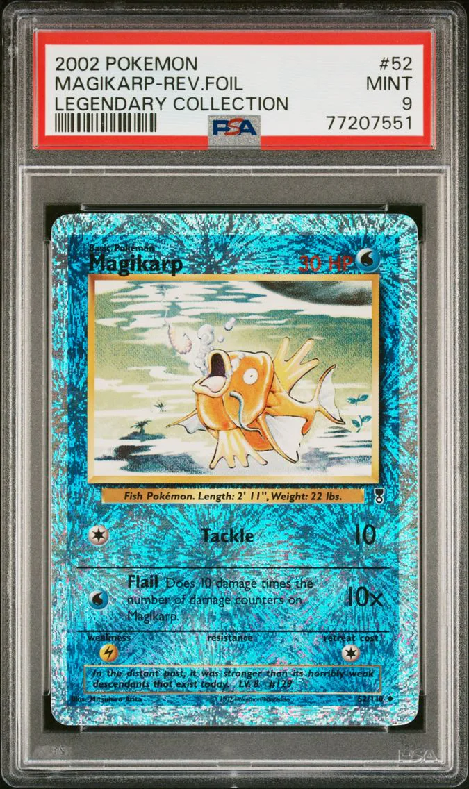 Magikarp-Reverse Foil, graded PSA 9