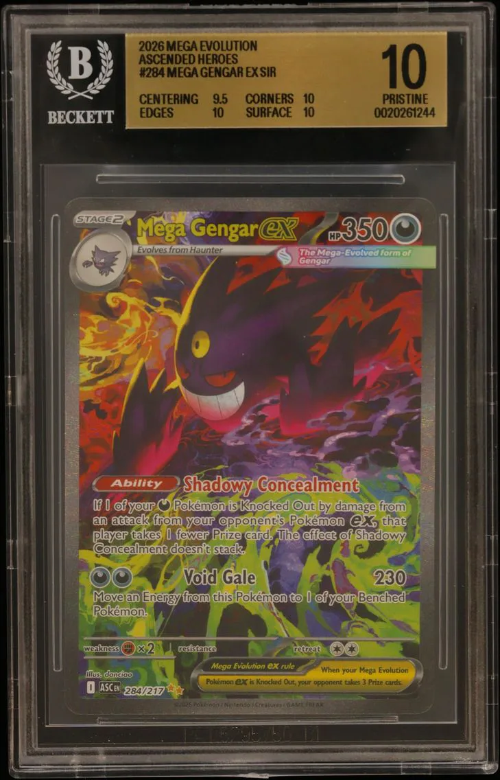 Mega Gengar ex SIR, graded BGS 10