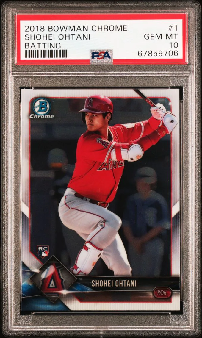 Shohei Ohtani, graded PSA 10
