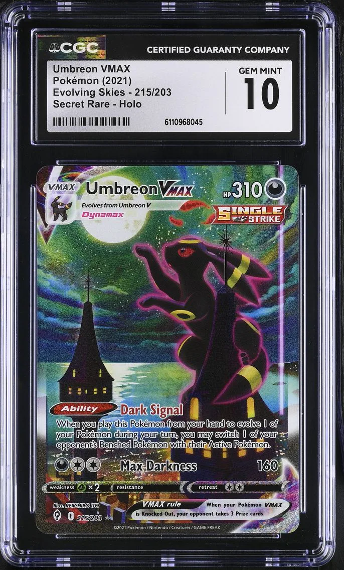 Umbreon VMAX, graded CGC 10