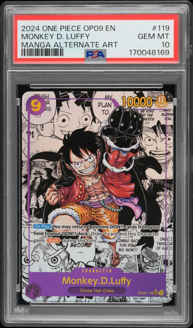 Monkey D. Luffy, graded PSA 10