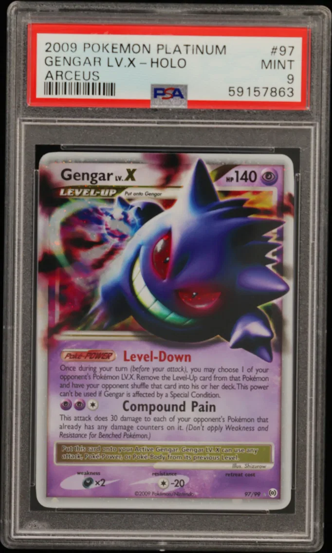 Gengar LV.X, graded PSA 9