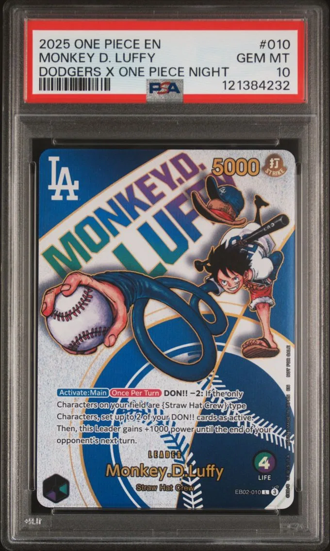 Monkey D. Luffy, graded PSA 10