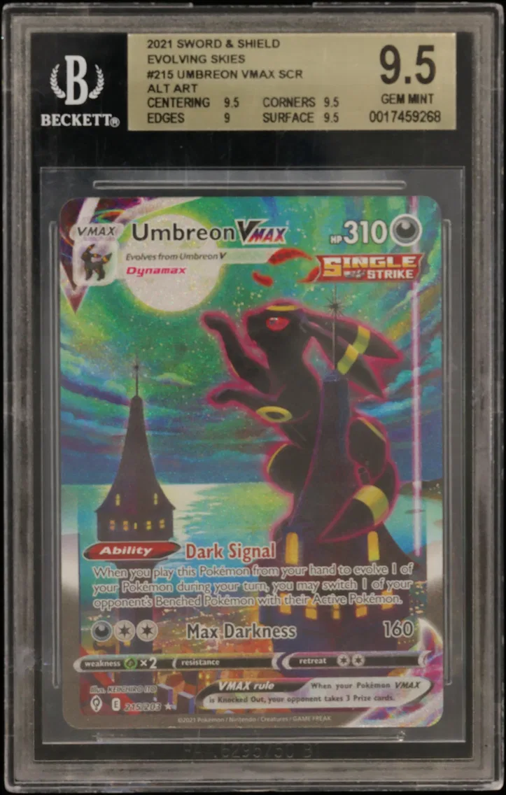 Umbreon VMAX ALT ART SEC, graded BGS 9.5