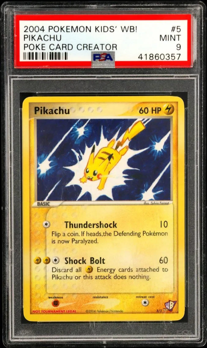 Pikachu, graded PSA 9