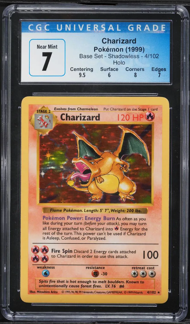 Charizard, graded CGC 7