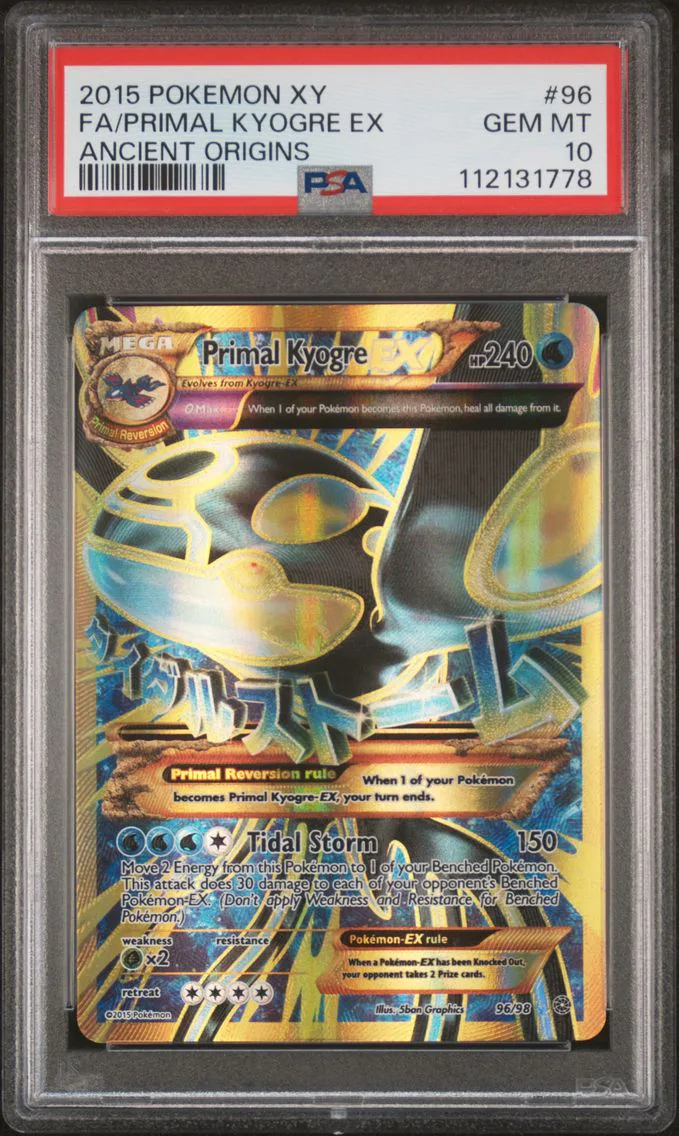 Primal Kyogre EX, graded PSA 10