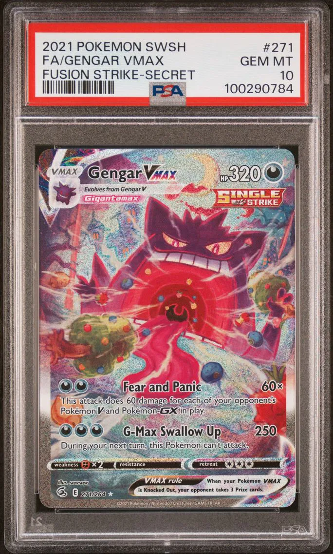 Gengar VMAX, graded PSA 10