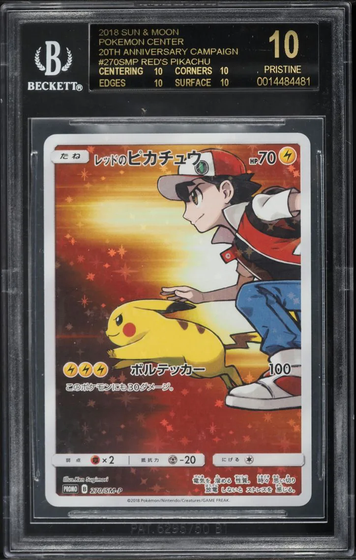 Red's Pikachu, graded BGS 10