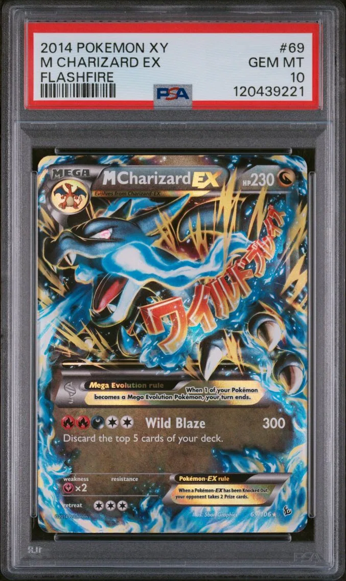 M Charizard EX, graded PSA 10
