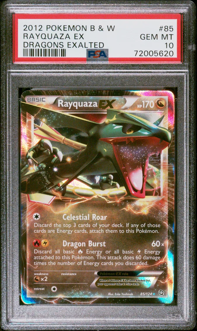 Rayquaza EX, graded PSA 10