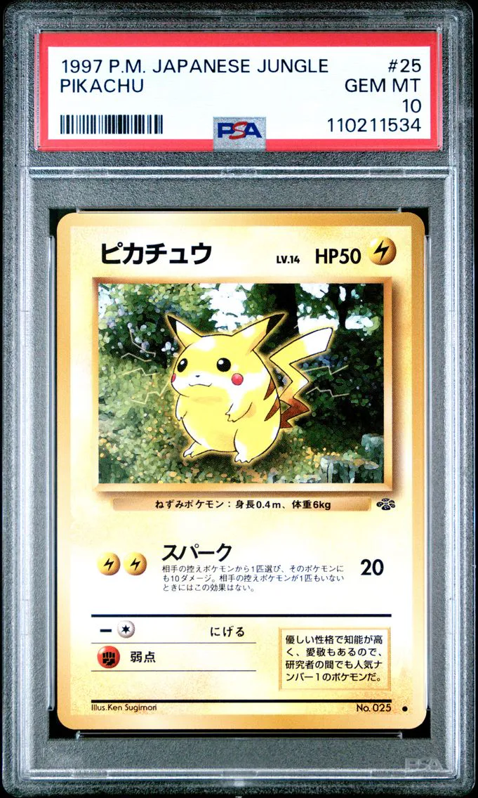 Pikachu, graded PSA 10