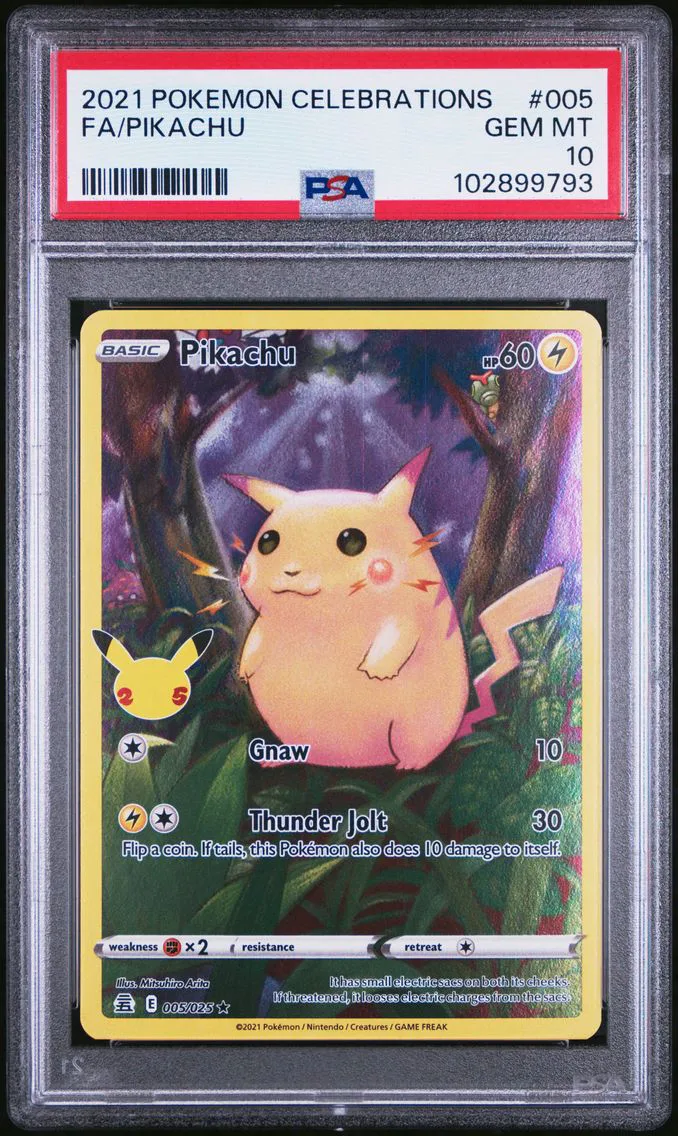 Pikachu, graded PSA 10
