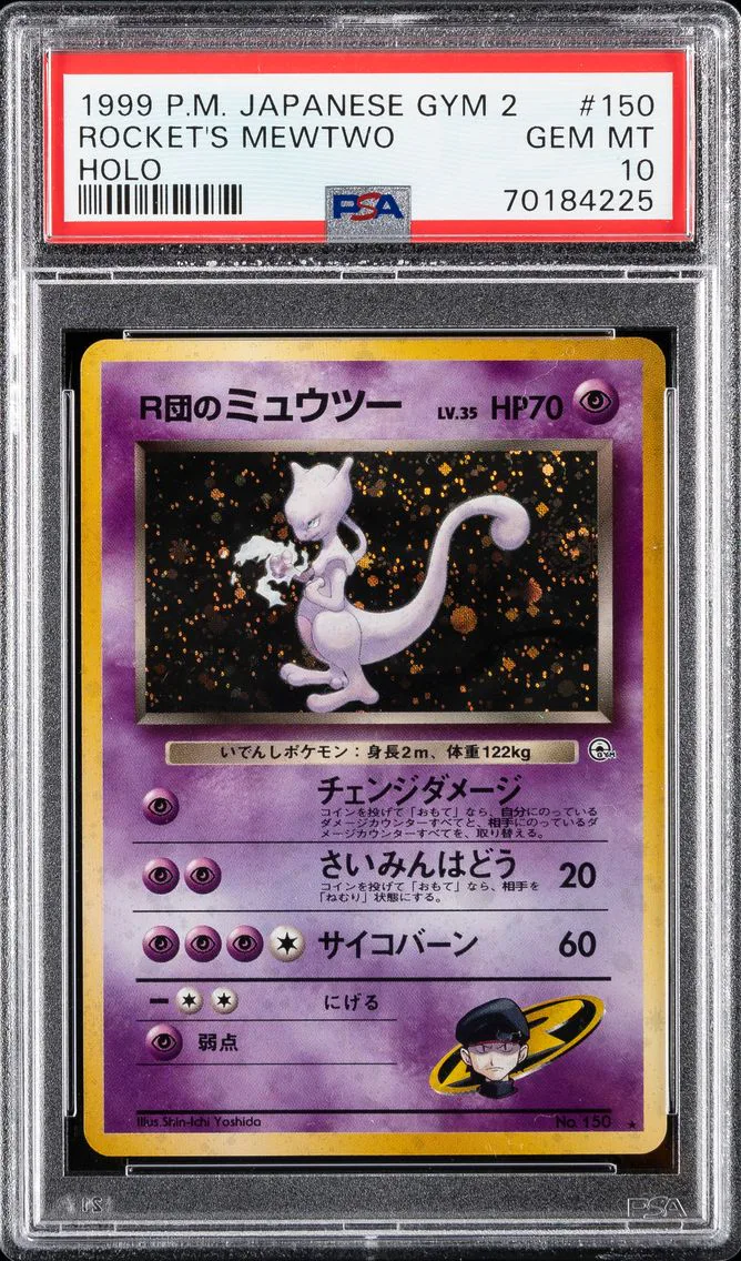 Rocket's Mewtwo, graded PSA 10