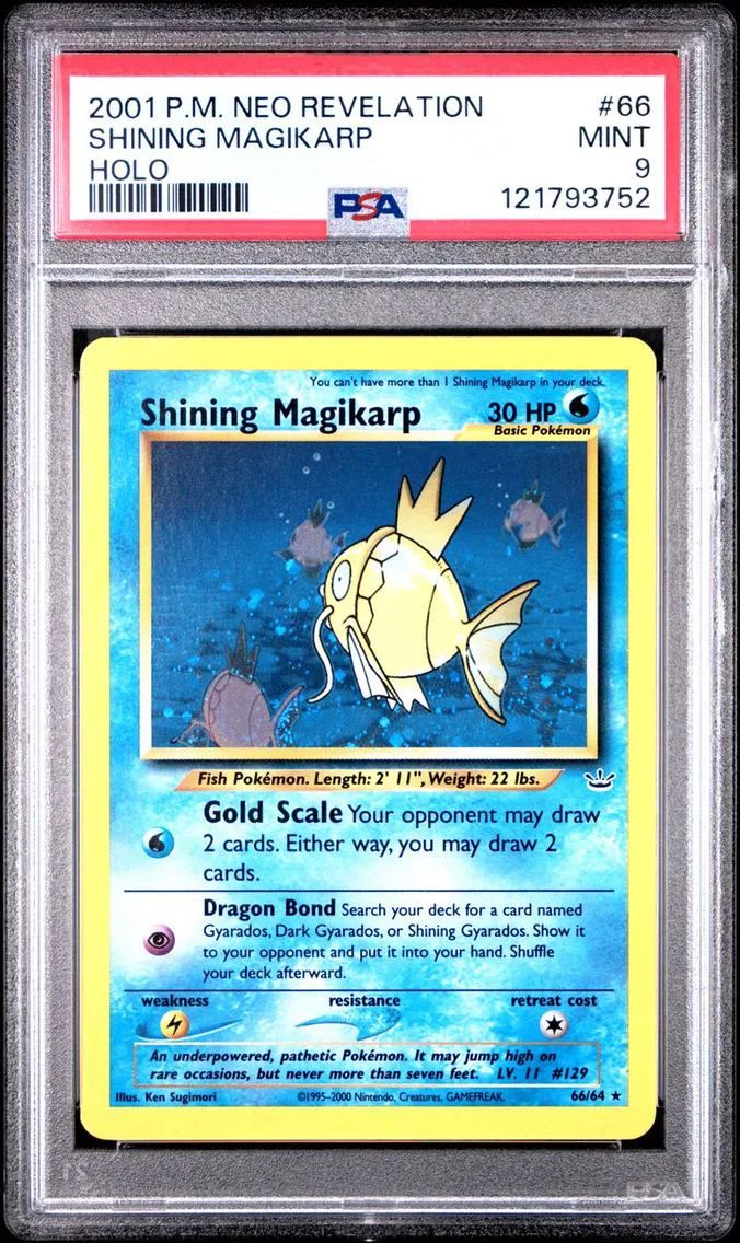 Shining Magikarp, graded PSA 9
