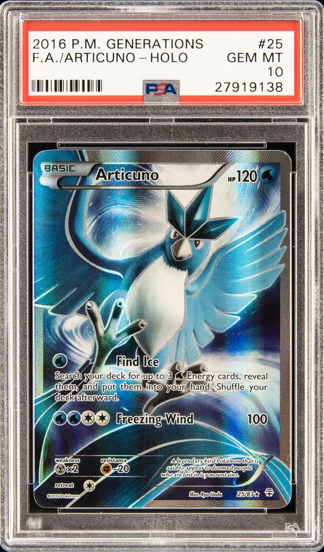 Articuno, graded PSA 10