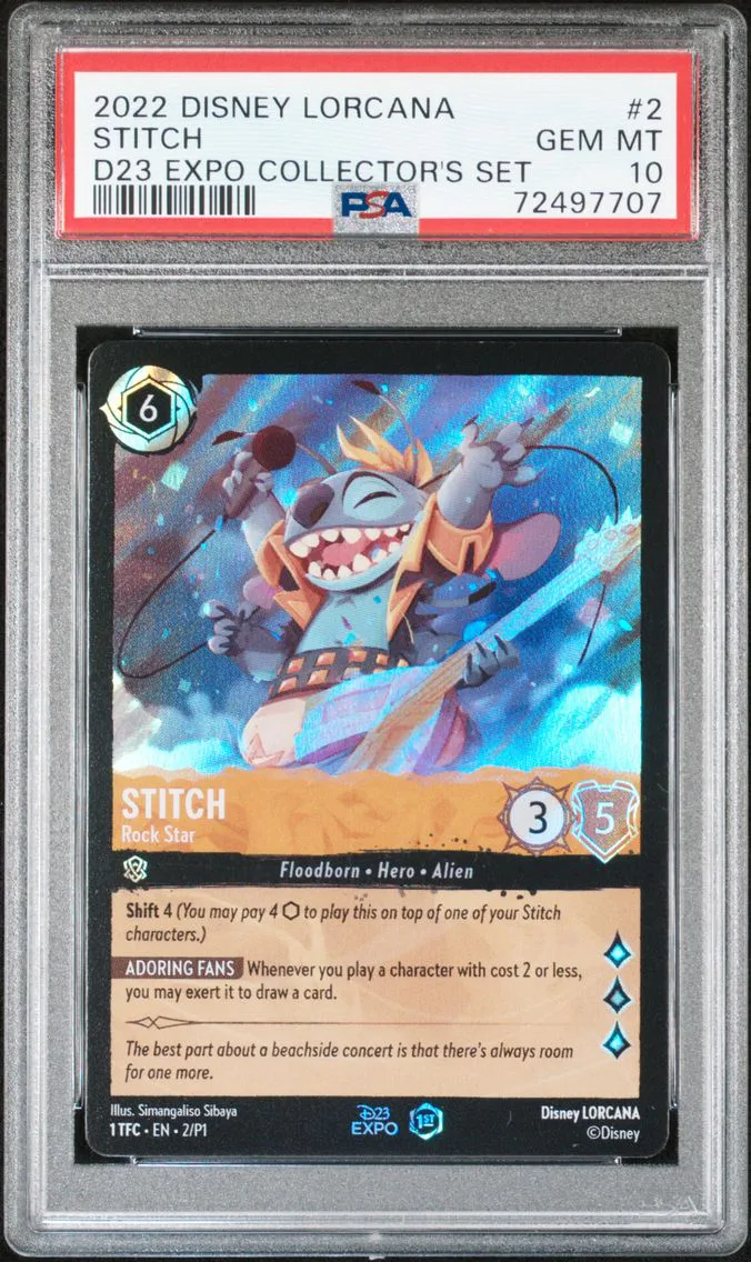 Stitch - Rock Star, graded PSA 10
