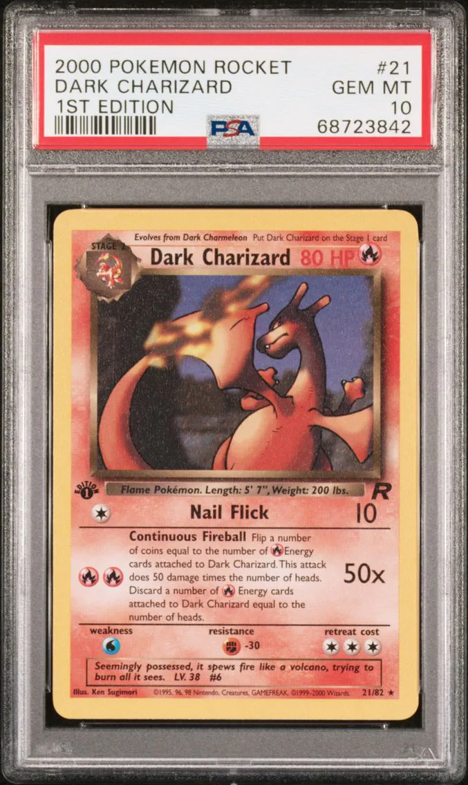 Dark Charizard, graded PSA 10