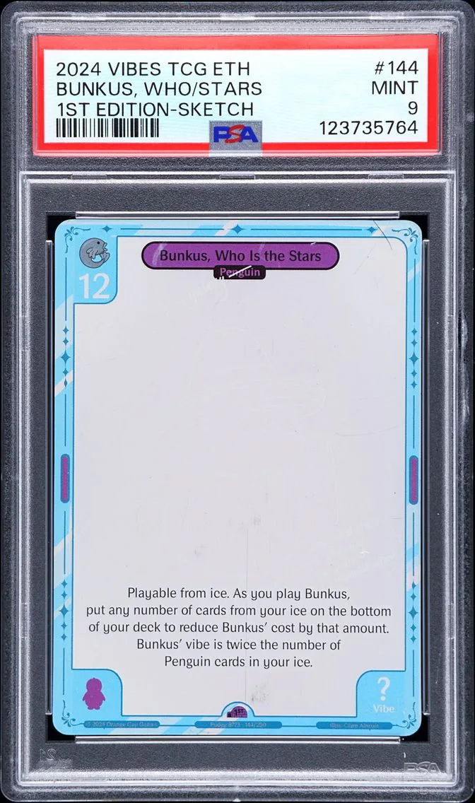 Bunkus, Who Is the Stars, graded PSA 9