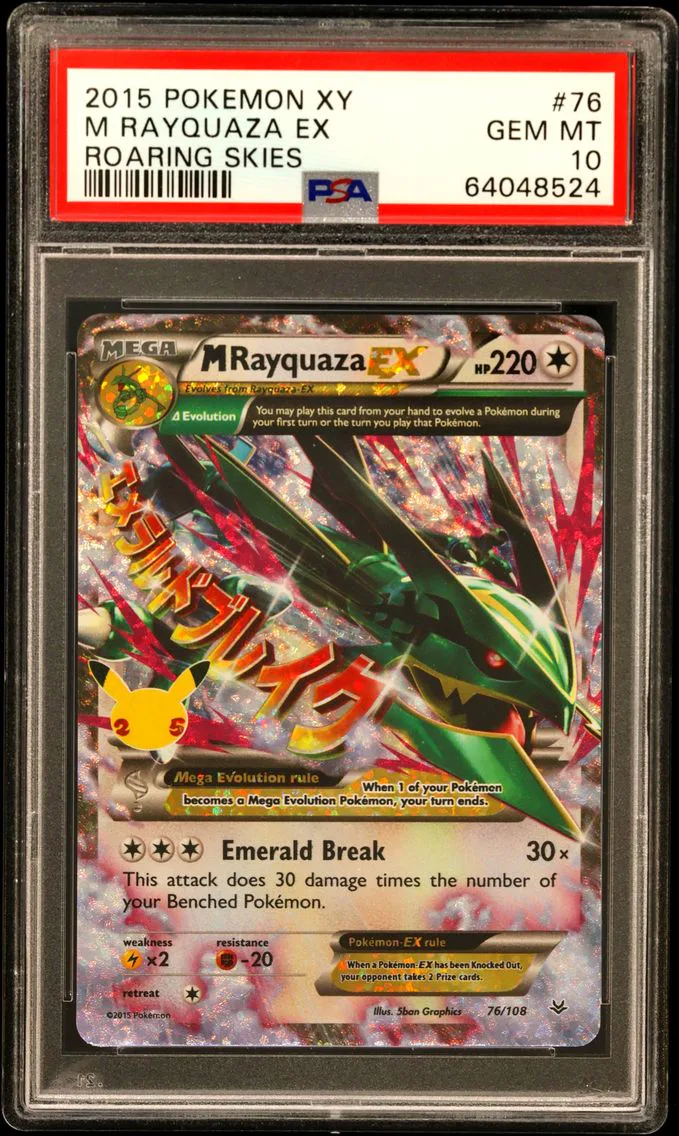 M Rayquaza EX, graded PSA 10