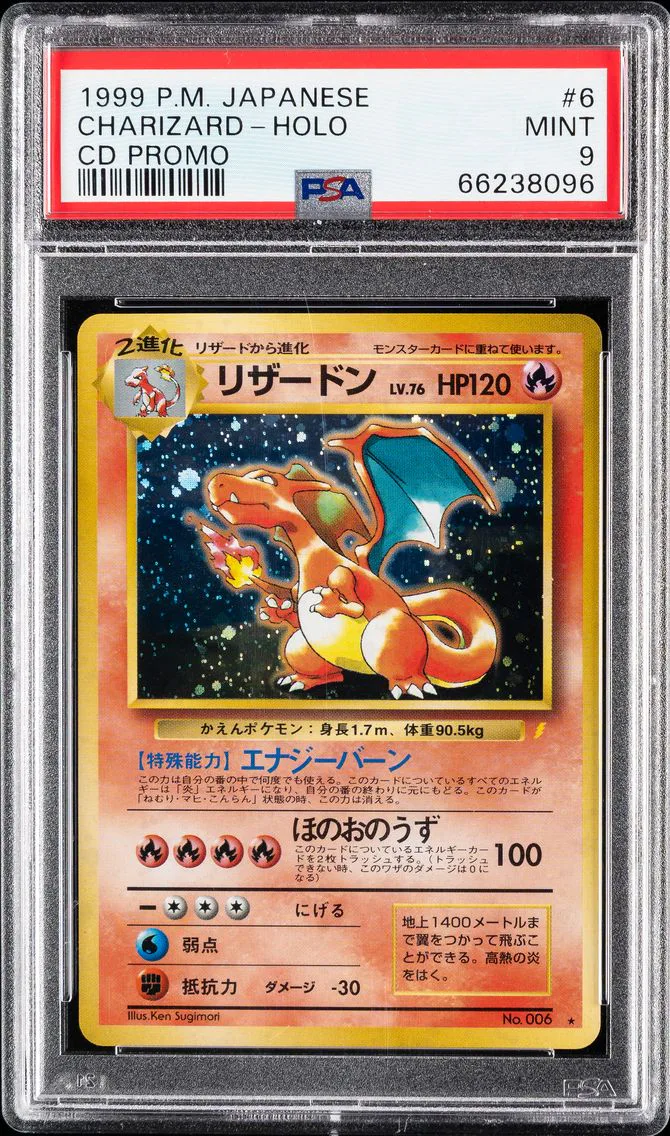 Charizard, graded PSA 9
