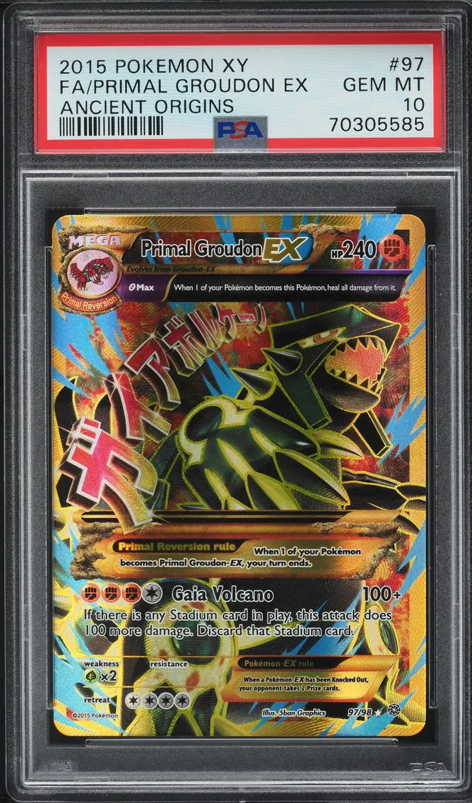 Primal Groudon EX, graded PSA 10