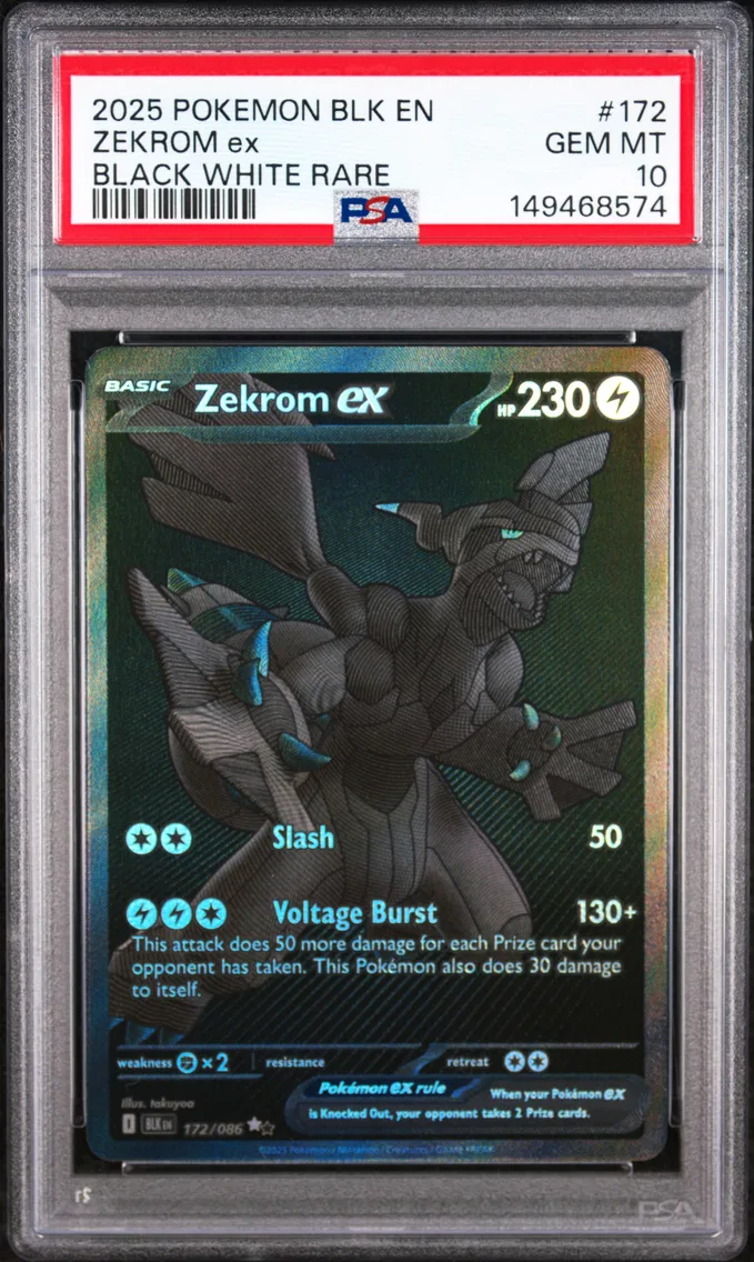 Zekrom EX, graded PSA 10