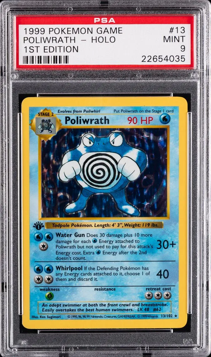 Poliwrath, graded PSA 9