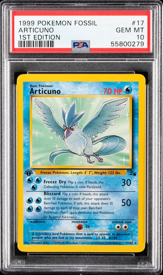 Articuno, graded PSA 10