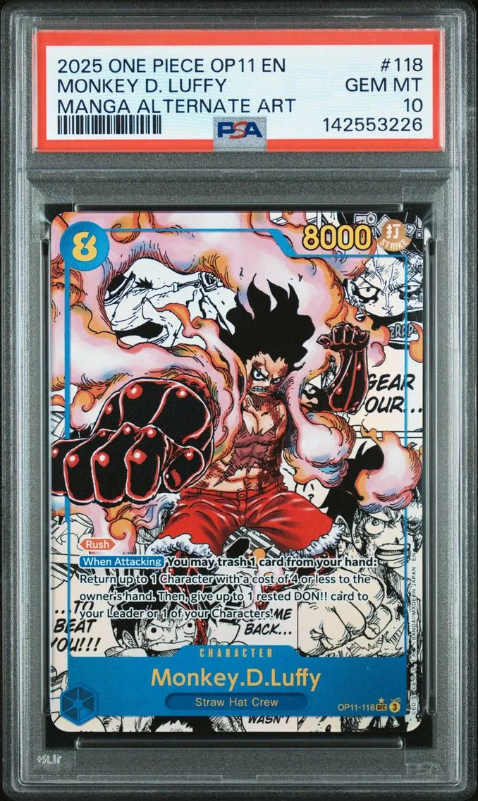 Monkey D. Luffy, graded PSA 10