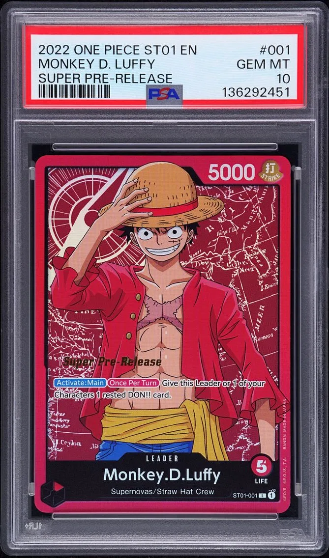 Monkey D. Luffy, graded PSA 10