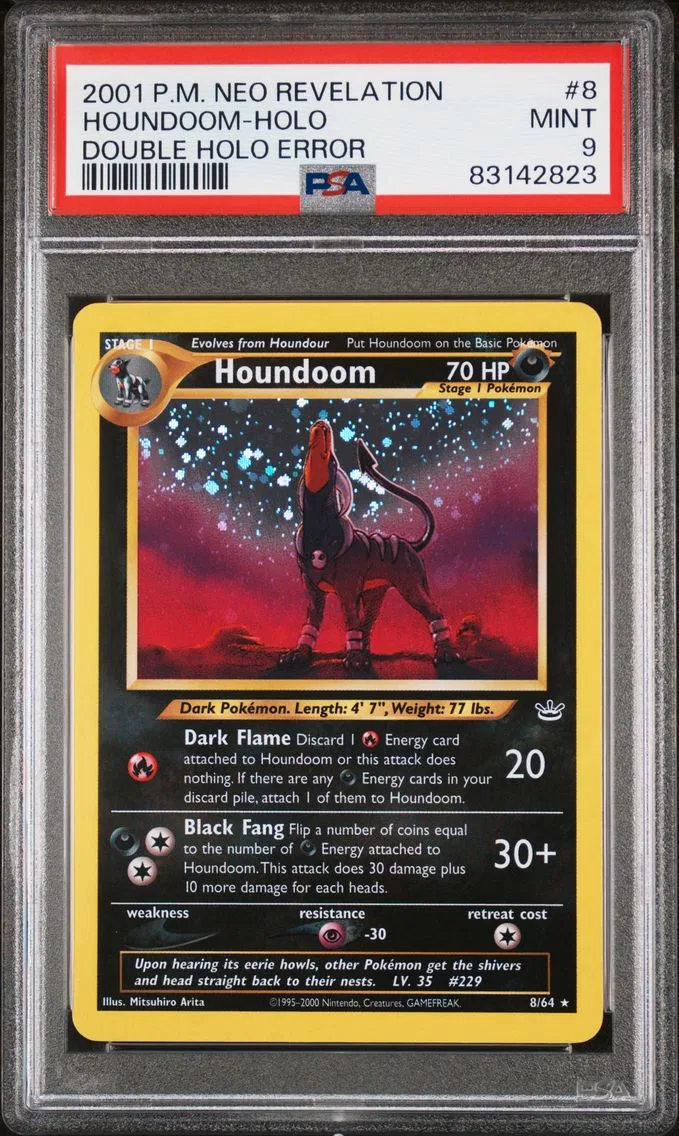 Houndoom, graded PSA 9