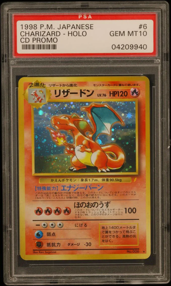 Charizard, graded PSA 10