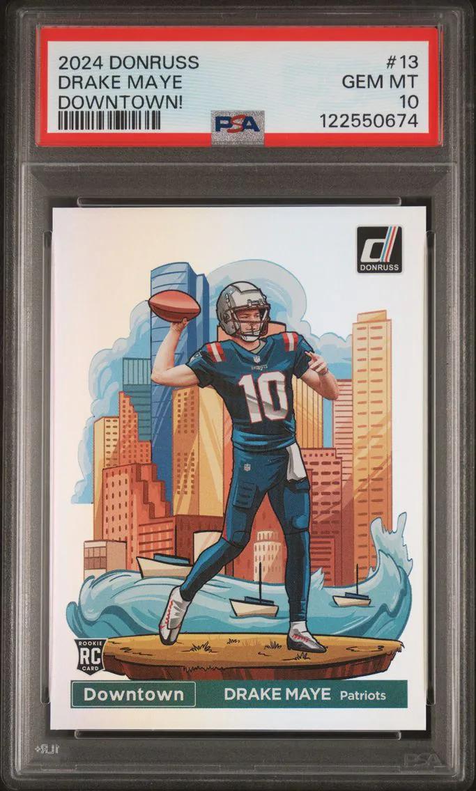 Drake Maye, graded PSA 10