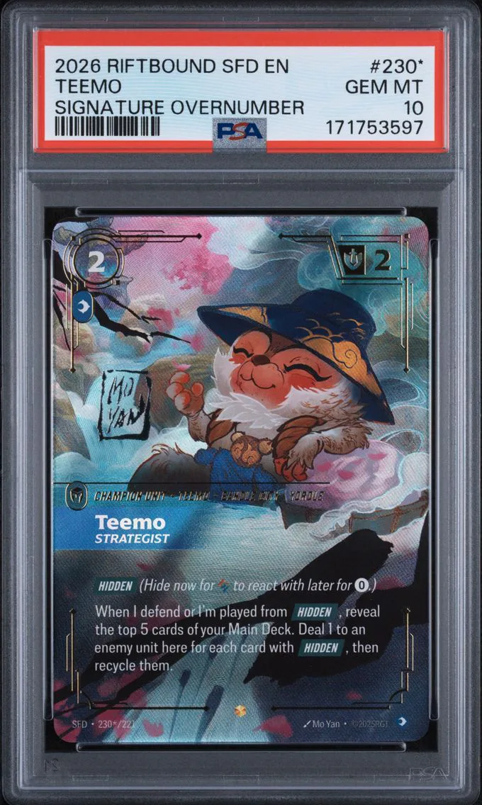 Teemo - Strategist, graded PSA 10