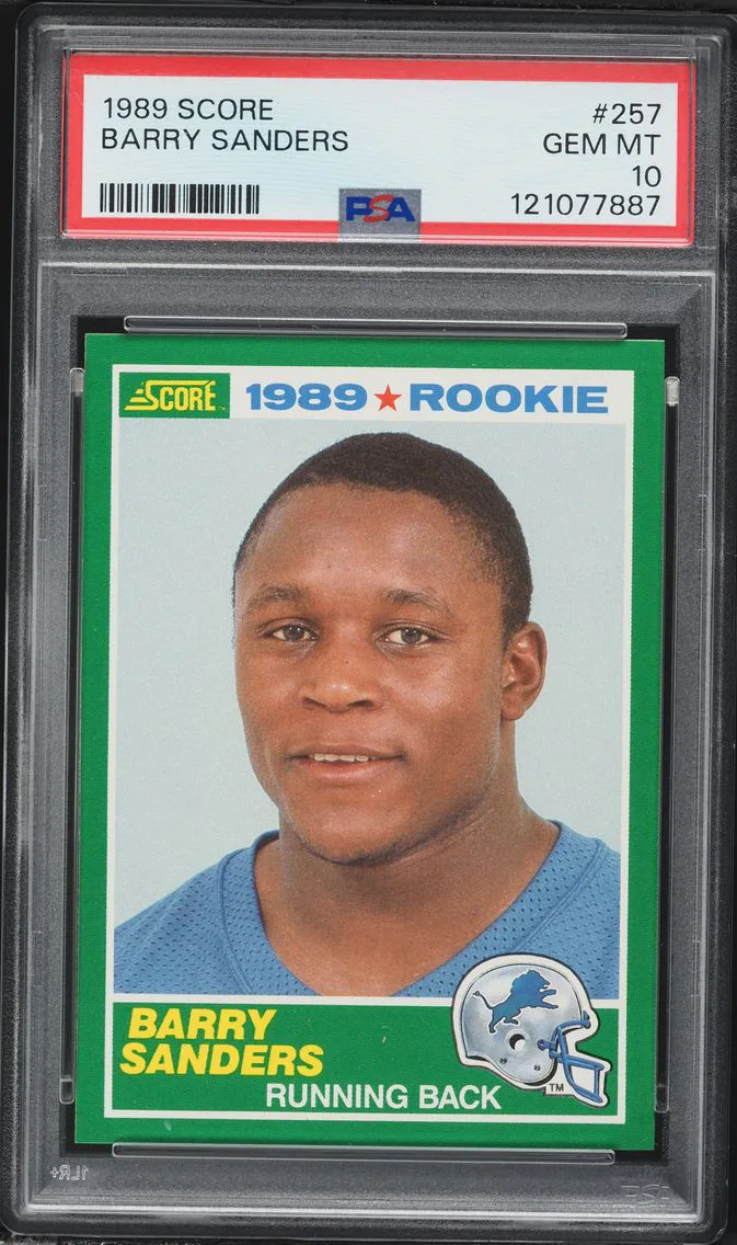 Barry Sanders, graded PSA 10