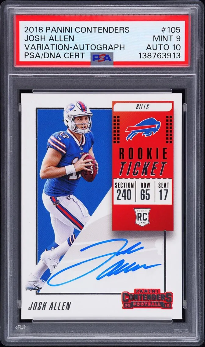 Josh Allen, graded PSA 9