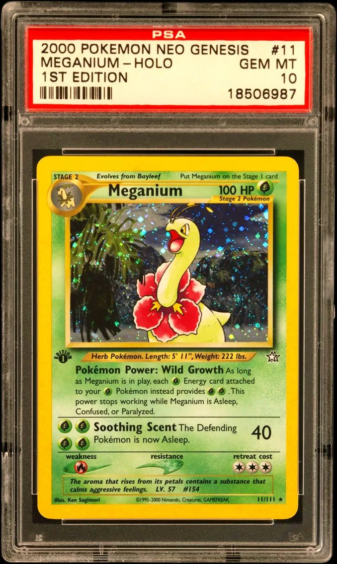 Meganium, graded PSA 10