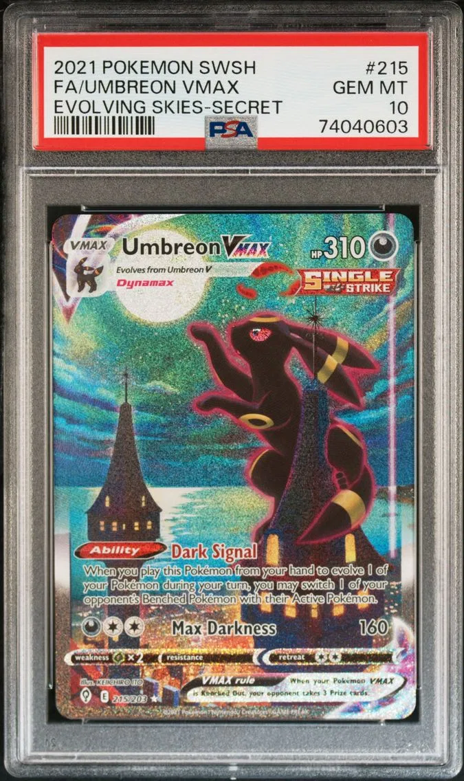Umbreon VMAX, graded PSA 10