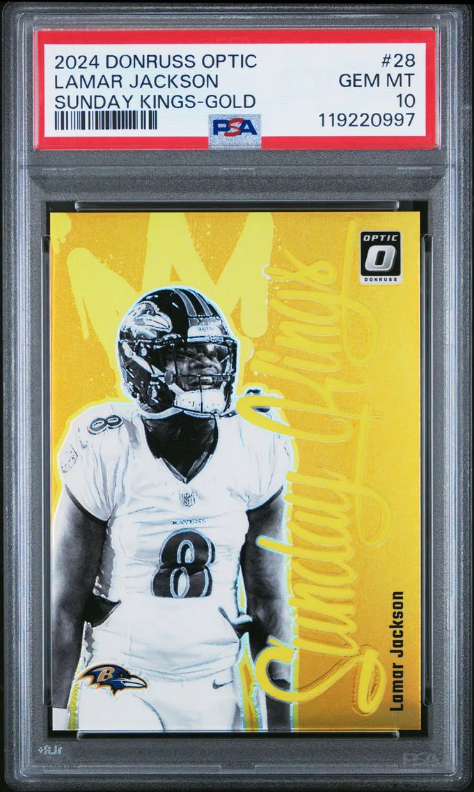 Lamar Jackson, graded PSA 10