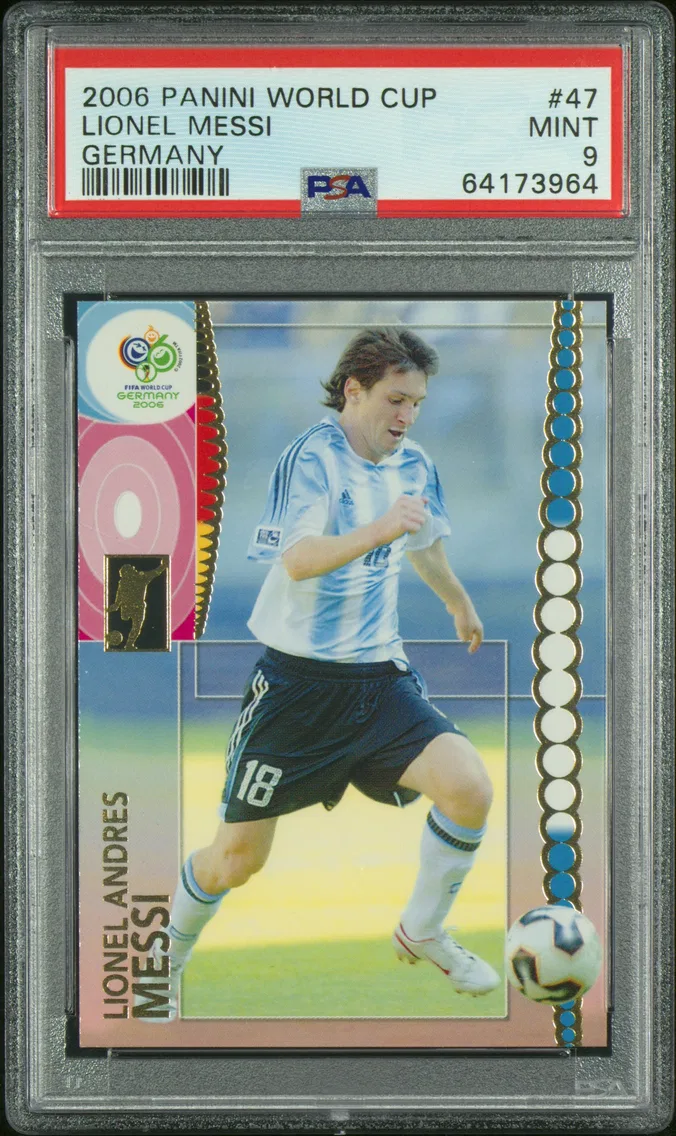 Lionel Messi, graded PSA 9