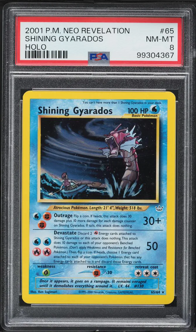 Shining Gyarados, graded PSA 8
